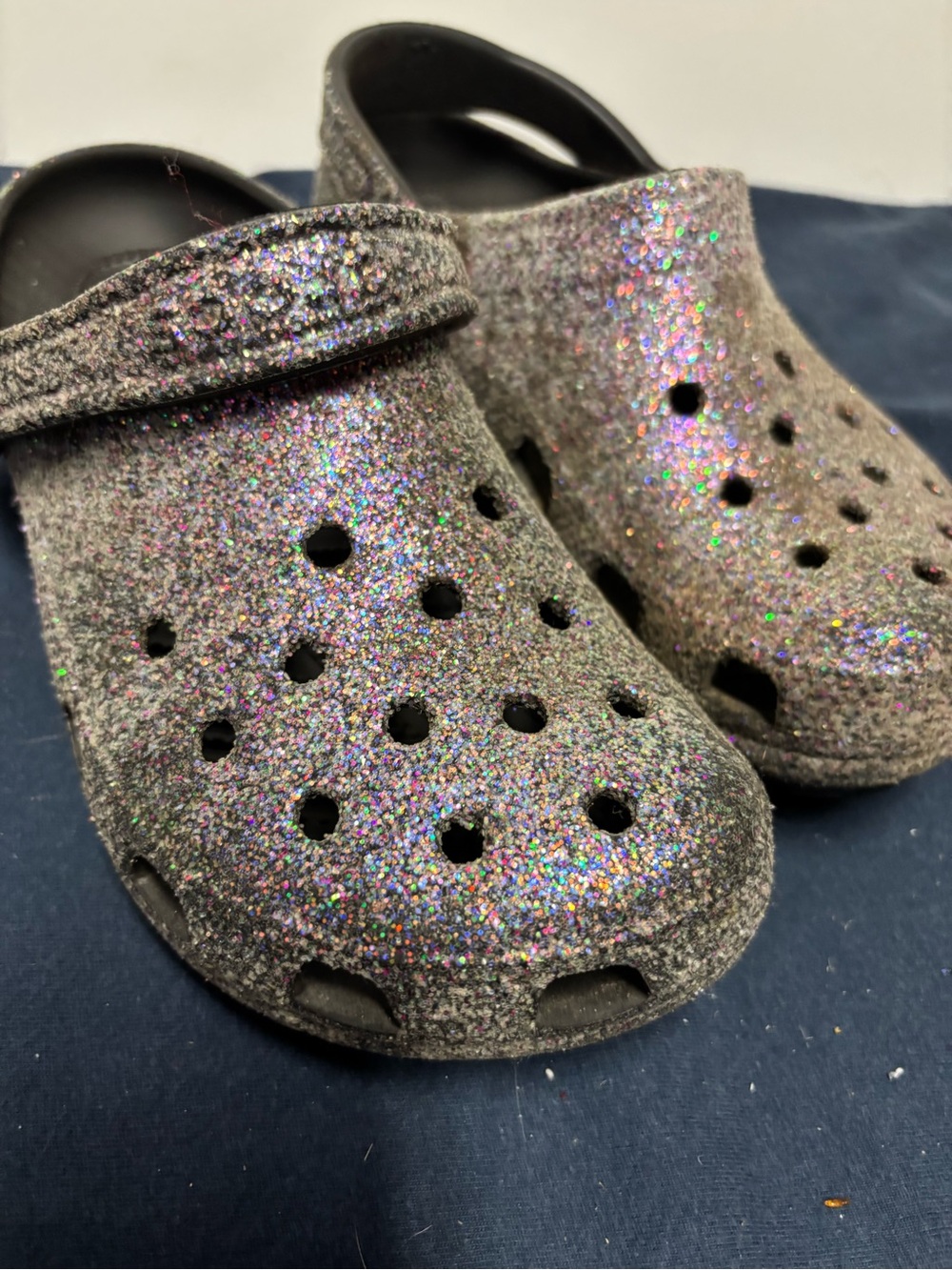 CROCS Kids Glitter Clogs - Sparkling Multi-Color